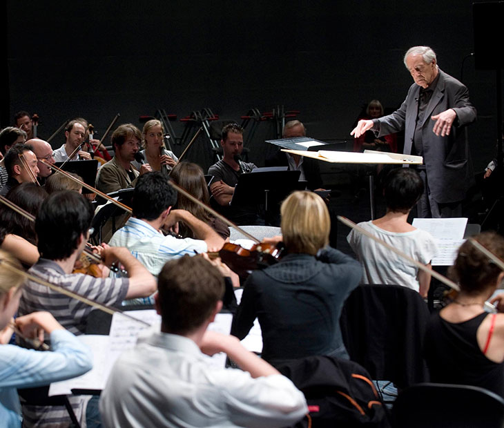 Pierre Boulez à l'Académie de Lucerne