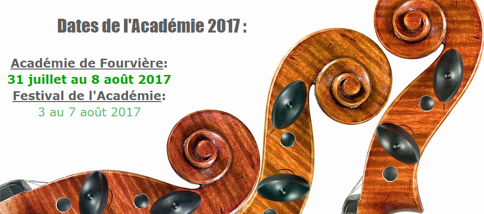 Académie de Fourvière : Festival 2017
